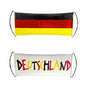 JUNG Ausziehbanner Deutschland 70x24 cm – Tragbare Fan-Fahne für EM 2024, Schwarz Rot Gold Fanartikel für Damen & Herren, Public Viewing Zubehör, Fußball-Fanbanner zur Europameisterschaft