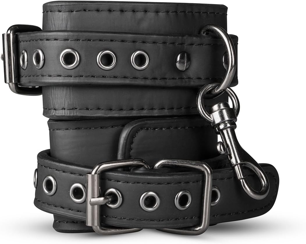 LoveBoxxx Deluxe BDSM Geschenkset für Paare Bondage Set Massagestab Vibrationsspielzeug Handschellen PU-Leder Augenmaske Flogger Bondageseil Samtbeutel Erotikspielzeug Set luxuriös