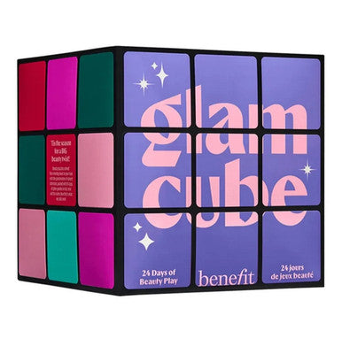 Benefit GLAM CUBE Beauty Adventskalender 2025 - Makeup Advent kalender, Benetint Lip & Cheek Stain, für Frauen und Mädchen kalender ( Wert : 350 € )