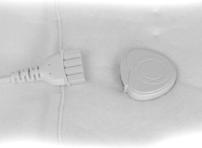 Yatek Wärmeunterbett 150x80 cm elektrisch Heizmatte 60W 3 Heizstufen Überhitzungsschutz Fernbedienung waschbar kuschelig Schlafunterlage Heizauflage Bettwärmer flauschig Polyester Weiß