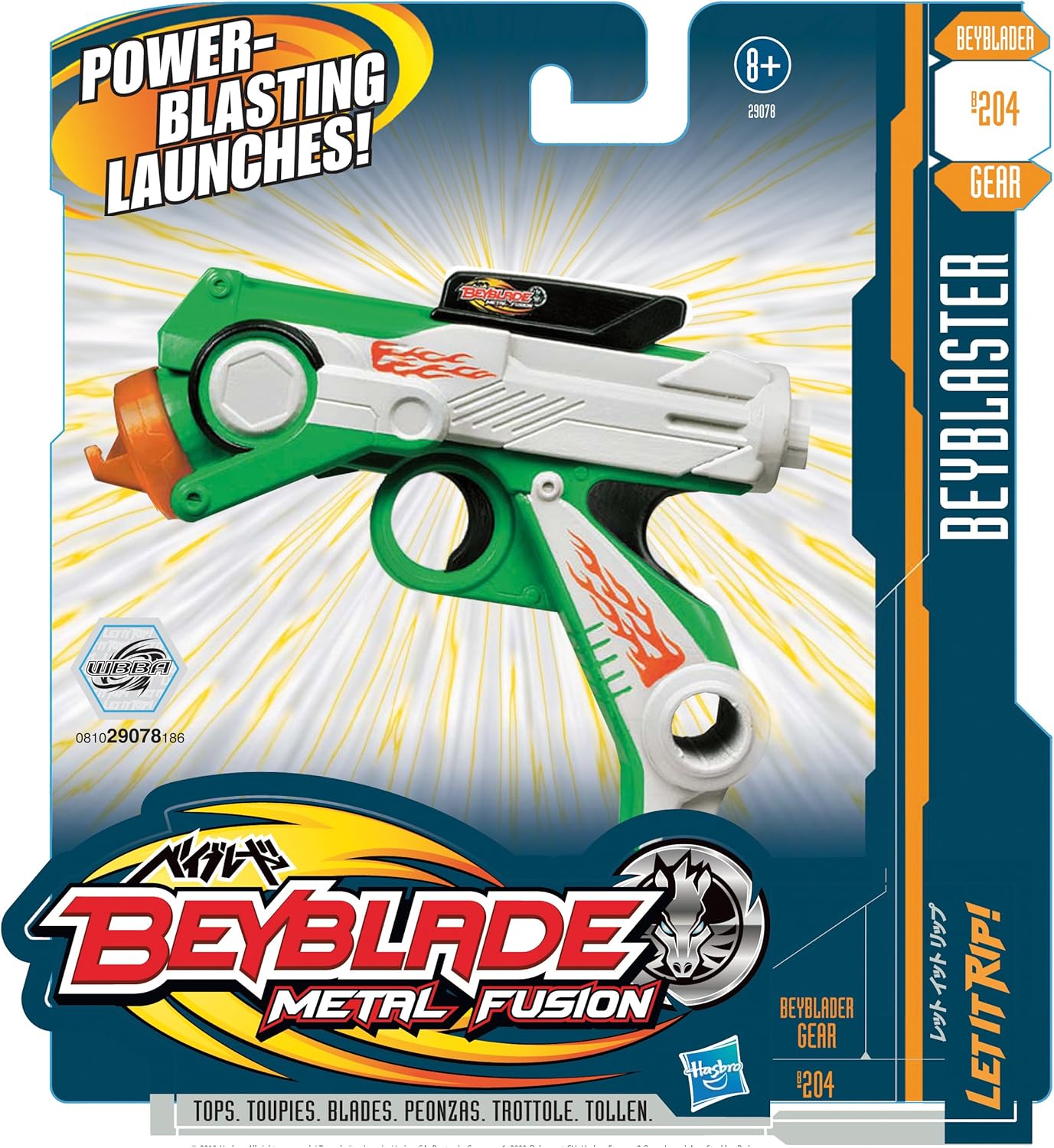 Hasbro Beyblade Metal Fusion Beyblaster, schnelles Startsystem, wind-up Mechanismus, mehr Power, individuell anpassbar, 29078 B204