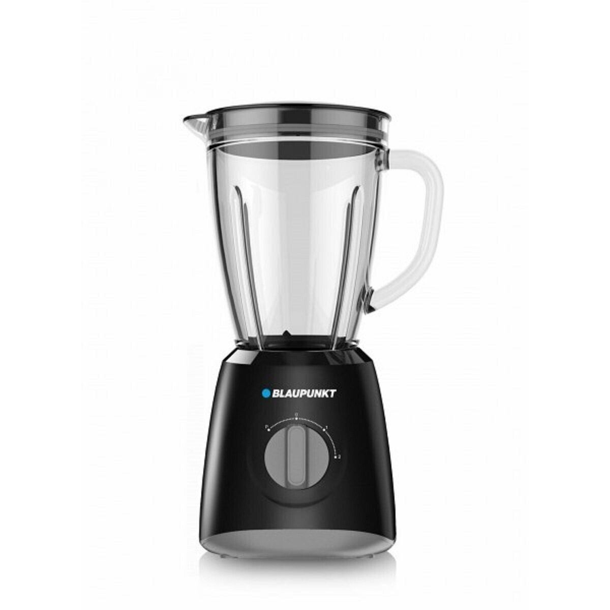 Blaupunkt MEN758 Hochleistungs-Smoothie Maker 400W Standmixer Glasbehälter Edelstahlmesser 1,5L Mixkrug Mixer für Smoothies Suppen Shakes Crushed Ice Babybrei Elektrischer Milchshaker