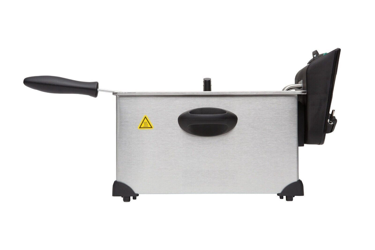 Blaupunkt MEN761 Fritteuse mit Öl, 3 Liter, 2000W Leistung, Antihaftbeschichtung, integrierter Geruchsfilter, Thermostatsteuerung, kompakte elektrische Fritteuse für knusprige Speisen