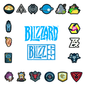 Blizzard Series 5 Offizielles Sammler-Patch Set – 18 hochwertige Warcraft, StarCraft, Overwatch, Diablo & Hearthstone Klett-Badges und Abzeichen, robuste PVC-Fanartikel