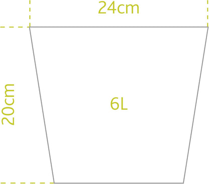 Emsa 515258 Country Blumenkübel Ø 24 cm braun Shabby Chic | Wetterfester Pflanzkübel für Balkon mit Holzoptik | Pflanztopf UV-beständig frostfest für direkte Bepflanzung & als Übertopf geeignet