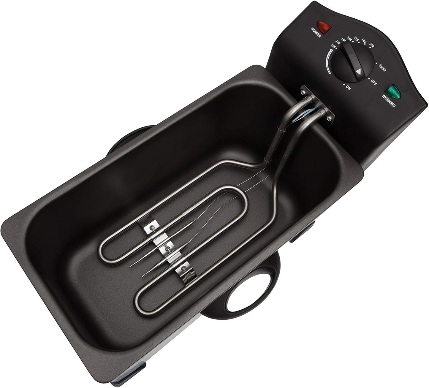 Jung Camry CR4909 Fritteuse 3L Ölbehälter herausnehmbar Temperaturregelung 2000W Edelstahl Friteuse mit Geruchsfilter Hebekorb Schnellaufheizung Antihaft Frittiergerät Küche kompakt Silber