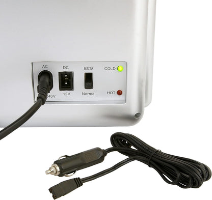 JUNG CAMRY CR8062 Mini Kühlschrank 20L Glastür tragbar Kühl- und Heizfunktion leise Minikühlschrank LCD-Display tragbar für Auto Büro Camping Zuhause 12V 220V leiser Kompaktkühlschrank