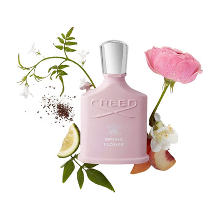 Creed Spring Flower 30ml Eau de Parfum, frischer, floraler Duft, Aprikose, Pfirsich, Jasmin, Rose, Moschus, weibliche Energie, exklusiv, langanhaltend, Frühlingsduft, Luxusparfum für Damen, ideal für den Frühling