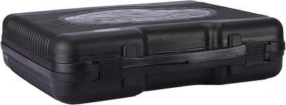 RSonic PF-Distronics Camping Gaskocher 2,2 kW mit Piezozündung, Aluminium-Brennerkopf, Windschutz, Kunststoffkoffer – tragbarer Butan-Gaskocher für Garten, Terrasse, Balkon und Outdoor-Aktivitäten