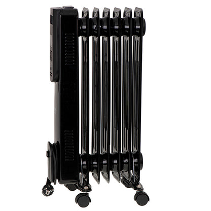 JUNG Camry CR7814 Elektrischer Ölradiator 2500W mit 13 Heizrippen, Fernbedienung, LED-Anzeige, Temperaturregler, Überhitzungsschutz, mobiler Öl-Heizkörper mit Timer für Innenräume, Büro & Zuhause