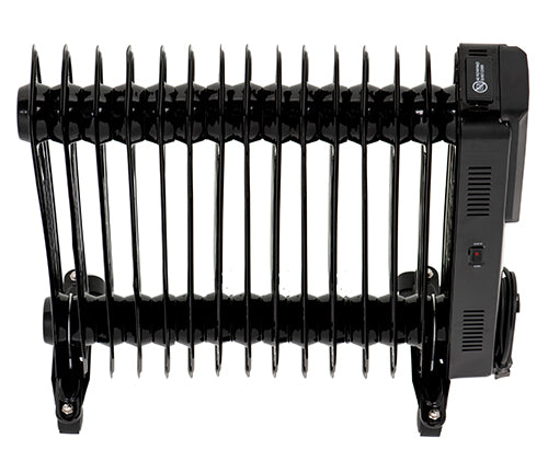 JUNG Camry CR7820 Ölgefüllter Heizkörper mit LED-Display, Fernbedienung, 2500W, 15 Rippen, Heizleistung, Raumheizung, Raumwärmer, mobiles Heizgerät, energieeffizient, 3 Heizstufen, überhitzungssicher, Heizkörper mit Rädern.