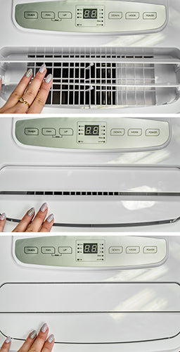 Jung Camry CR7907 Klimaanlage 12000BTU mobiles Klimagerät Kühlfunktion Ventilator Entfeuchter 3in1 Energieklasse A Luftkühler LED-Display Timer tragbare Klimaanlage R290 400m³/h 30m² Räume