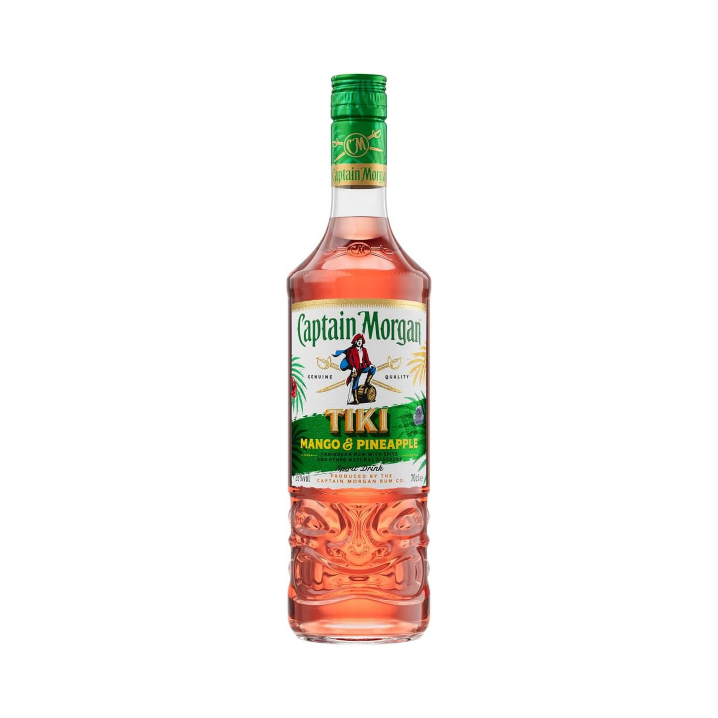 Captain Morgan Tiki Tropical Rum 6er Alkohol Set 700 ml - Mango & Ananas Flavoured Rum mit 25% vol – Exotischer Rum für Cocktails und purer Genuss im praktischen 3er Set für gesellige Anlässe und besondere Momente - Alcohol