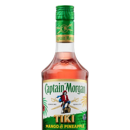 Captain Morgan Tiki Tropical Rum 3er Alkohol Set 700 ml - Mango & Ananas Flavoured Rum mit 25% vol – Exotischer Rum für Cocktails und purer Genuss im praktischen 3er Set für gesellige Anlässe und besondere Momente - Alcohol