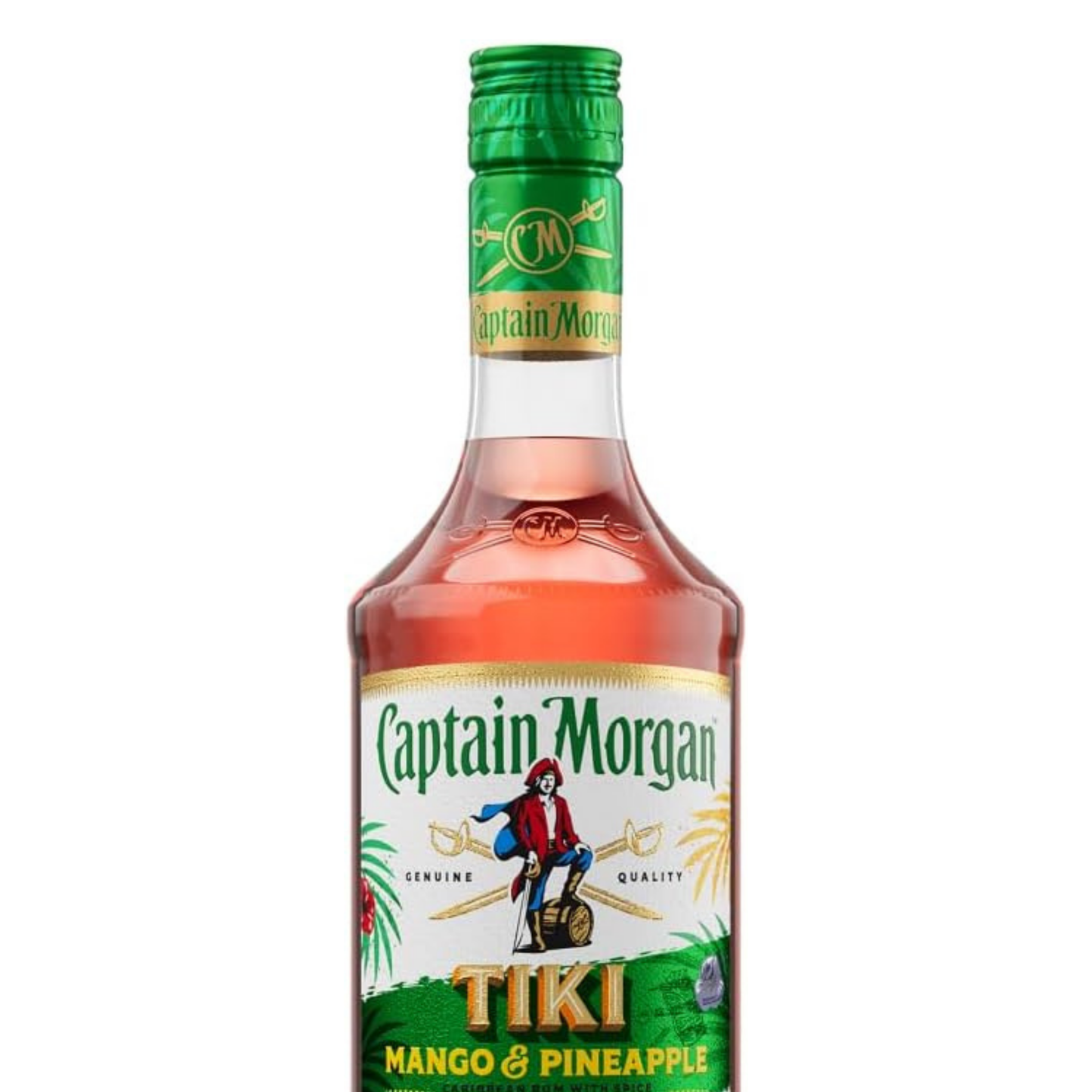 Captain Morgan Tiki Tropical Rum 6er Alkohol Set 700 ml - Mango & Ananas Flavoured Rum mit 25% vol – Exotischer Rum für Cocktails und purer Genuss im praktischen 3er Set für gesellige Anlässe und besondere Momente - Alcohol