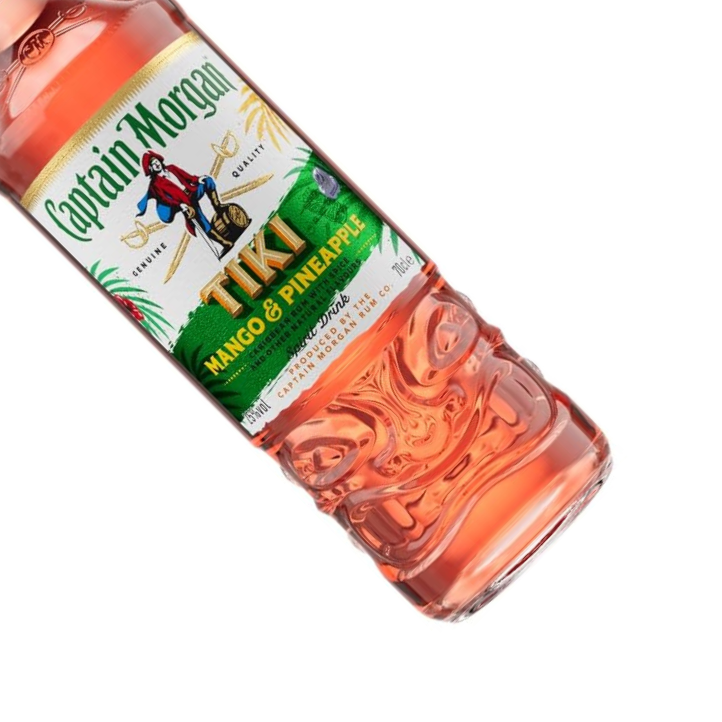 Captain Morgan Tiki Tropical Rum 6er Alkohol Set 700 ml - Mango & Ananas Flavoured Rum mit 25% vol – Exotischer Rum für Cocktails und purer Genuss im praktischen 3er Set für gesellige Anlässe und besondere Momente - Alcohol