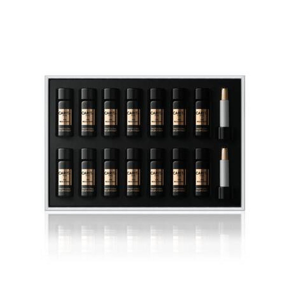 Carita Paris Rejuvenic Biotech Gold 24K - Regenerierendes Katalysator-Konzentrat mit 3ml x 14 Ampullen für 28 Anwendungen, Intensiv Anti-Aging Pflege mit 24 Karat Gold für Hauterneuerung und Verjüngung, Hochwirksame Behandlung für Glattere