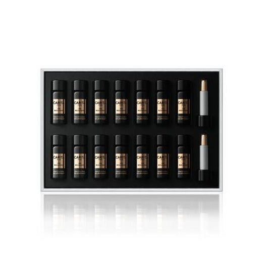 Carita Paris Rejuvenic Biotech Gold 24K - Regenerierendes Katalysator-Konzentrat mit 3ml x 14 Ampullen für 28 Anwendungen, Intensiv Anti-Aging Pflege mit 24 Karat Gold für Hauterneuerung und Verjüngung, Hochwirksame Behandlung für Glattere