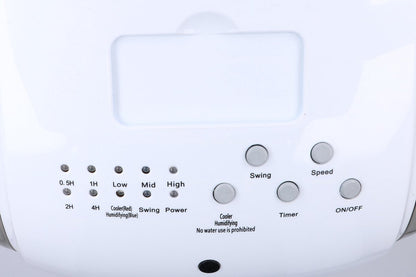 Commodoor Mobile Klimaanlage 80W 4L 3in1 Klimagerät – Luftkühler, Ventilator, Luftbefeuchter mit Fernbedienung, leise & energieeffizient 40dB, 270m³/h