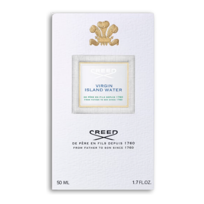 Creed Virgin Island Water Eau de Parfum 50 ml, Tropischer Zitrusduft für Männer und Frauen, Karibische Frische, Unisex Parfüm, Exklusiver Duft, Florale und Süße Noten, 50 ml Eau de Parfum Spray, Kokosnuss, Ingwer Duft