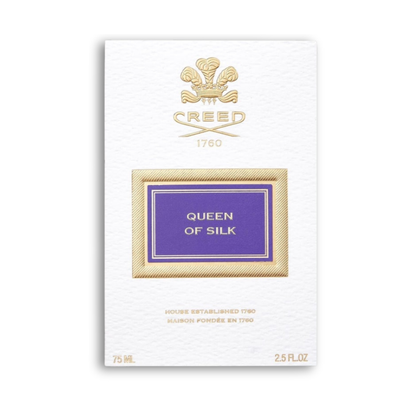 Creed Queen of Silk Eau de Parfum 75ml, orientalisch-florales Damenparfum mit Safran, Osmanthus, Tuberose, Vanille und Oud, edler Seideninspiration, luxuriöser Duftflakon in Purpur, elegant und sinnlich