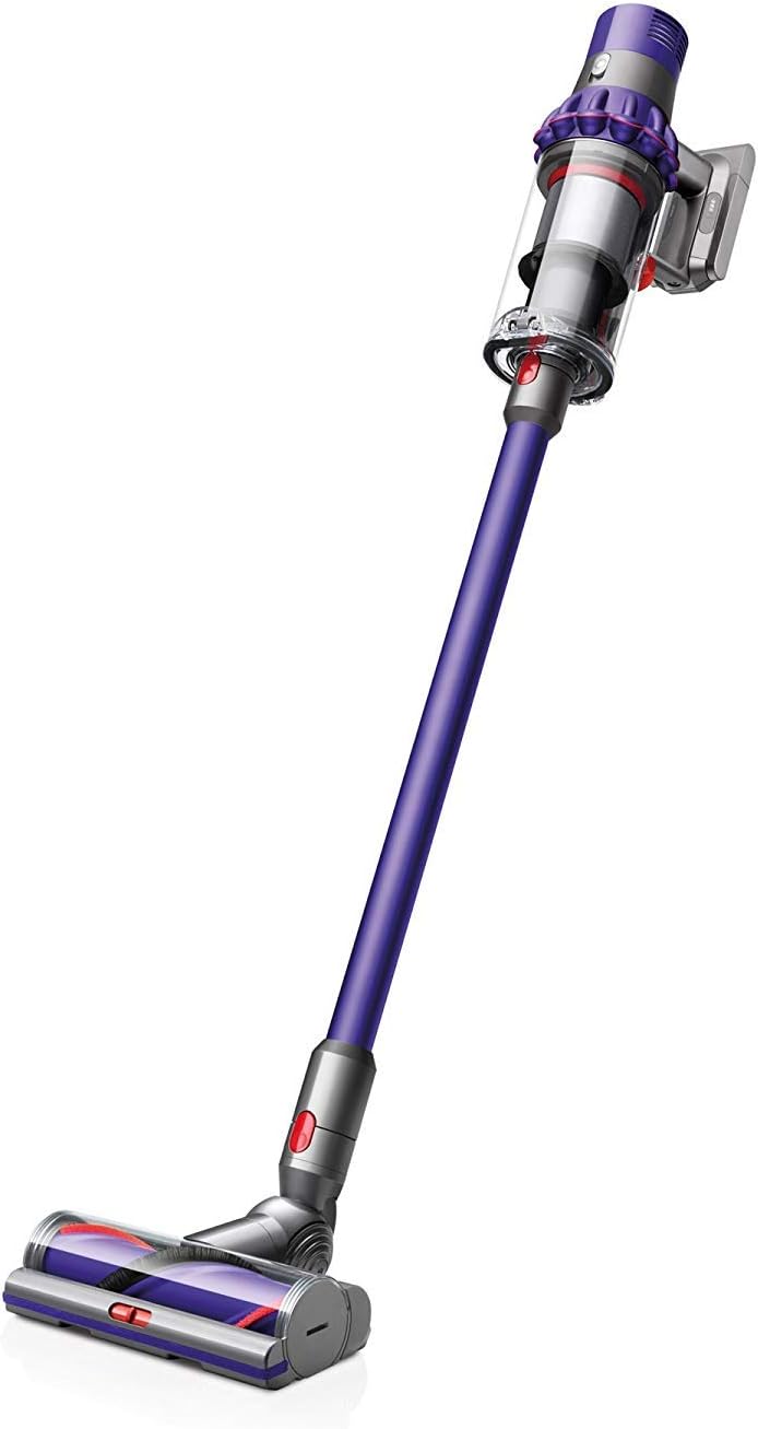 Dyson Cyclone V10 Staubsauger mit hoher Saugkraft, kabellos, 60 Minuten Laufzeit, Violett, für Hartböden, Teppiche und Tierhaare, Handgerät, 14 Zyklonen, hygienische Behälterentleerung, leistungsstarker Motor