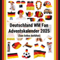 JUNG Deutschland WM Fan Adventskalender 2025 – Zum Selber Befüllen mit 24 Fussball Fanartikeln, Weihnachten Advent Kalender für Männer Frauen & Kinder