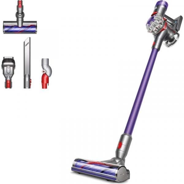 Dyson V8 Origin Akkustaubsauger, 425W, Nickel-Cobalt-Aluminium Akku, 40 Minuten Laufzeit, Motorbar Elektrobürste, beutellose Technik, Hygienische Entleerung, Flex-Adapter, Wandhalterung, Kabellos