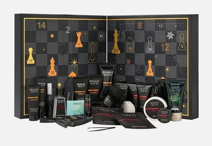 Douglas Men Pflege Adventskalender 2025 mit 24 Hautpflege, Gesichtspflege, Körperpflege, Haarpflege, Bartpflege, für Männer und Herren ( Wert 150€ )