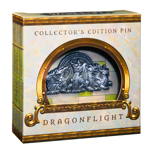 World of Warcraft Dragonflight Sammlerpin – Limitierte Collector’s Edition – Blizzard Drachen Pin aus Metall – Premium Drachenflüge Fanartikel – WoW Drachen Sammlerstück mit Box