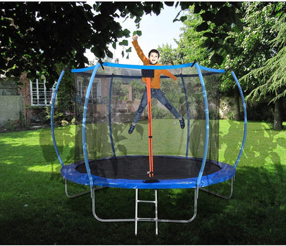 DUNLOP Trampolin 224 cm, TÜV geprüft Gartentrampolin Outdoor, Fitness-Trampolin für Kinder und Erwachsene, wetterfest, belastbar bis 180 kg, sicherer Sprungspaß, robustes Sicherheitsnetz, inklusive Aufbauanleitung und Zubehör
