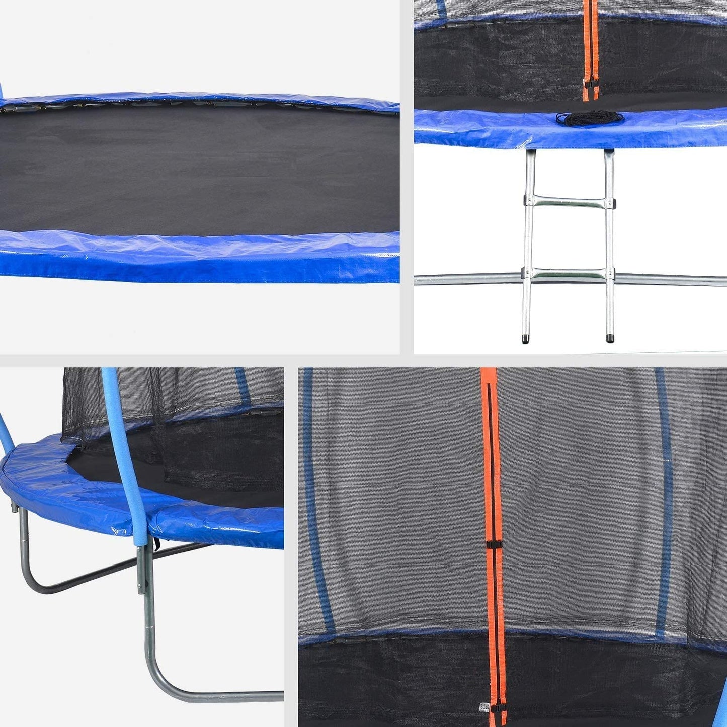 DUNLOP Trampolin 224 cm, TÜV geprüft Gartentrampolin Outdoor, Fitness-Trampolin für Kinder und Erwachsene, wetterfest, belastbar bis 180 kg, sicherer Sprungspaß, robustes Sicherheitsnetz, inklusive Aufbauanleitung und Zubehör