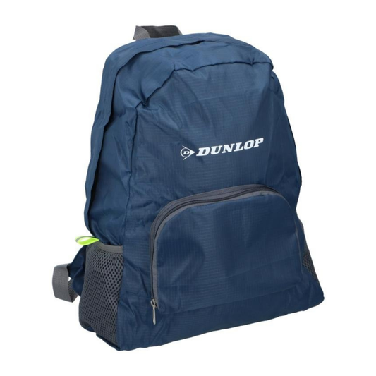 DUNLOP Faltbarer Rucksack 30x15x42cm Dunkelblau Leicht Kompakt Tragbar Faltbar Camping Alltag Belastbar 10kg Praktisch Mobil Robust Vielseitig Handlich