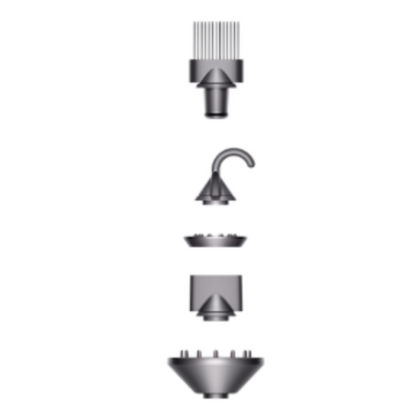 Dyson Supersonic HD07 Haartrockner Föhn Nickel Kupfer Diffusor Flyaway Ionen Technologie Föhngerät Aufsätze Haarföhn mit Temperaturregelung Kompakt Föhnset für Professionelles Styling