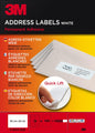 3M PA14100B Quick Lift Adressetiketten 99.1 x 38.1 mm – 1400 weiße Adressaufkleber für Inkjet, Laser und Kopierer, haftstarke Büro- und Versandetiketten mit Quick Lift Abziehhilfe