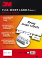 3M PF51100A Großformatige weiße Etiketten 199,6 x 289,1 mm für Inkjet-Drucker, 100 Etiketten, starke permanente Haftung, matt, professionelle Versand- und Lageretiketten mit exzellenter Druckqualität