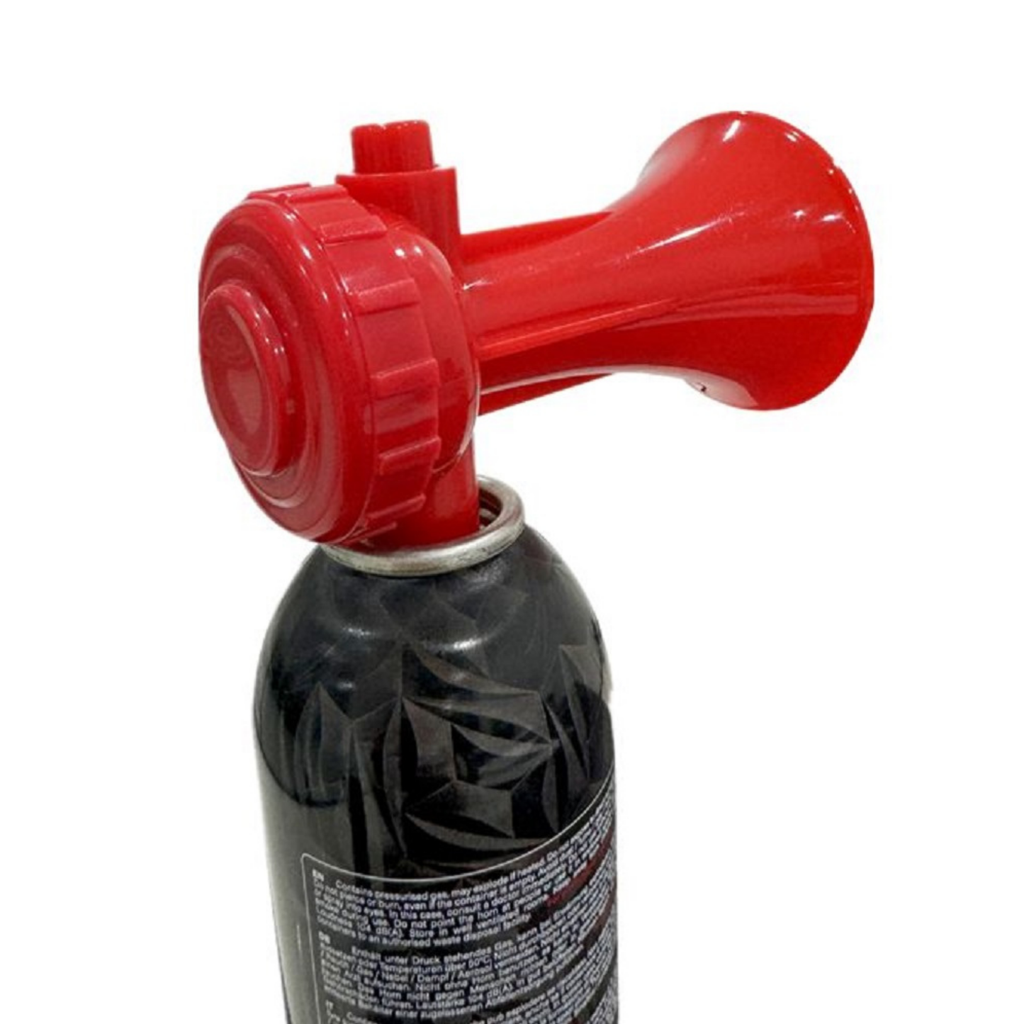 JUNG VA2 Druckluftfanfare Air Horn Profi Qualität 4er Set – 400ml Umweltfreundliche Signalhorn für Schifffahrt, Notfälle, Baustellen – Hohe Lautstärke 108 dB – Wiederverwendbar – Druckluft-Signalhorn für Sport, Tunnelbau, Fanfare