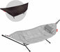 Fatboy Headdemock Deluxe Grau, Hängematte für Zwei, mit Metallgestell, Kissen, Abdeckung, Tragetasche, Outdoor geeignet, UV-beständig, Wasserabweisend, Schmutzabweisend, 150kg Tragkraft, für Garten & Terrasse