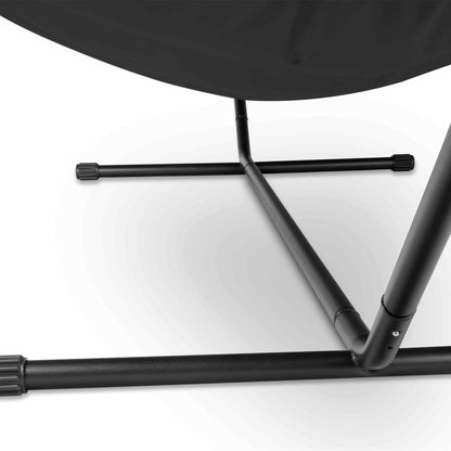 Fatboy® Headdemock Deluxe Schwarz Hängematte für Zwei mit Gestell, Kissen und Abdeckung - Outdoor-tauglich, Wasser-, Schmutz- und UV-beständig, Faltbar und Platzsparend, Max. Tragfähigkeit 150 kg