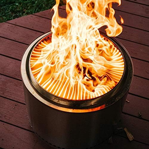 Solo Stove Bonfire 1.0 Edelstahl Feuerschale, tragbar, raucharm, Outdoor-Kamin für Terrasse, Garten, Camping, Holzofen, Feuerstelle, Terrassenofen, Feuertonne, Edelstahl Feuerschale, rauchfreie Feuerstelle
