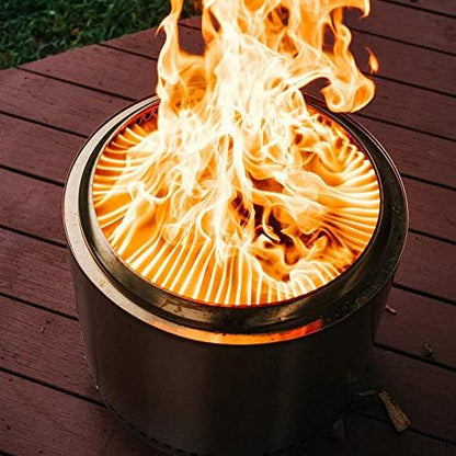 Solo Stove Bonfire 1.0 Edelstahl Feuerschale, tragbar, raucharm, Outdoor-Kamin für Terrasse, Garten, Camping, Holzofen, Feuerstelle, Terrassenofen, Feuertonne, Edelstahl Feuerschale, rauchfreie Feuerstelle