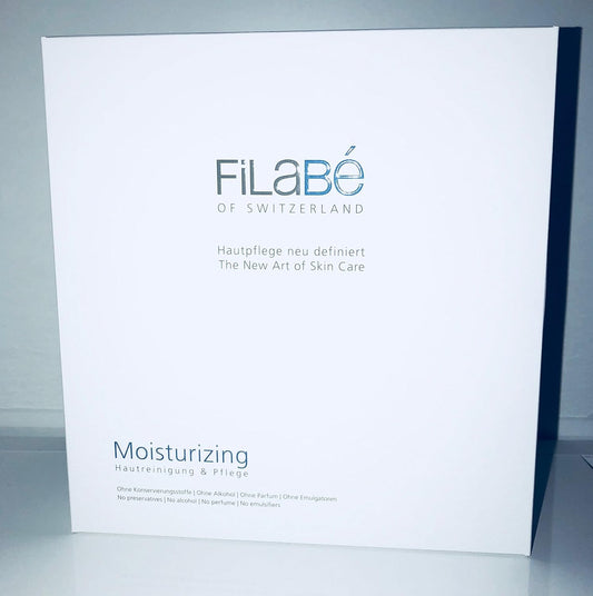 Filabe Moisturizing Ultra-Mikrofaser Reinigungstücher mit 100% natürlichen Wirkstoffen für 4 Wochen Feuchtigkeitspflege – Emulgatorfrei, Konservierungsfrei, Parfumfrei – dermatologisch getestet