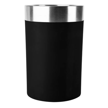 Emsa 507602 Flaschenkühler Thermo Soft-Touch mit Integriertem Kühlgel, Gefriergeeignet, für Flaschen bis 9 cm Durchmesser, langlebiger, innovativer, umweltfreundlicher Getränkekühler, schwarz, rutschfest, edles Design