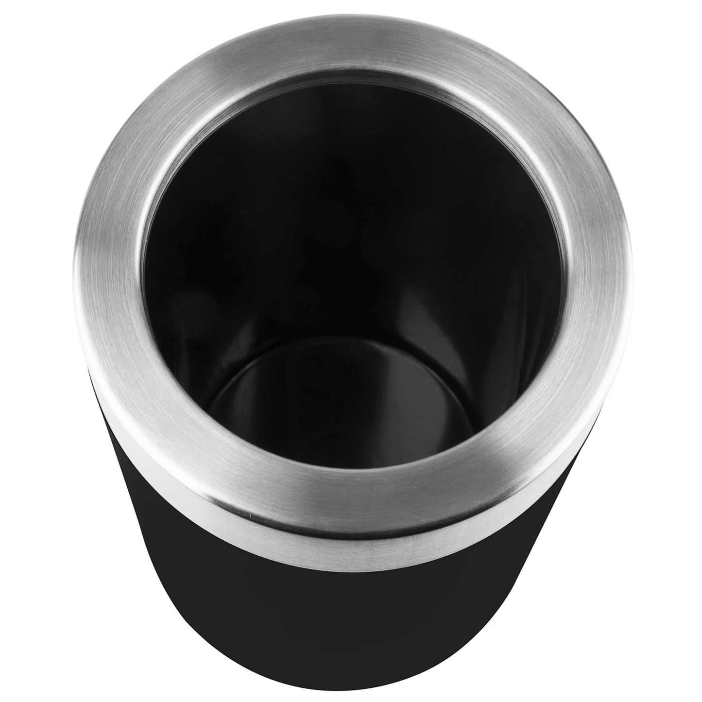 Emsa 507602 Flaschenkühler Thermo Soft-Touch mit Integriertem Kühlgel, Gefriergeeignet, für Flaschen bis 9 cm Durchmesser, langlebiger, innovativer, umweltfreundlicher Getränkekühler, schwarz, rutschfest, edles Design