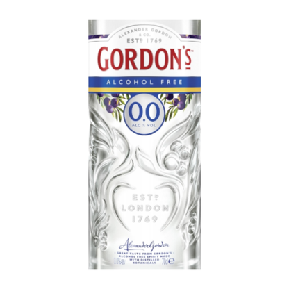 Gordon’s 70cl Alkoholfreier Gin-Alternative 6er Set – 0,7l Flaschen, Gin Geschmack ohne Alkohol, alkoholfreie Spirituosen, Kalorienarme Erfrischung, Gin Cocktail Basis, Aromatisierter Gin für alkoholfreie Drinks - Ohne Alcohol