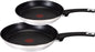 Tefal E30 Jamie Oliver Pfannenset - SET 22 -  2-teilig, Induktionsgeeignet, Antihaftbeschichtung, Titanium Excellence, 20 cm + 26 cm Pfanne, Edelstahl, ThermoSpot, ergonomischer Griff, für alle Herdarten geeignet, langlebig