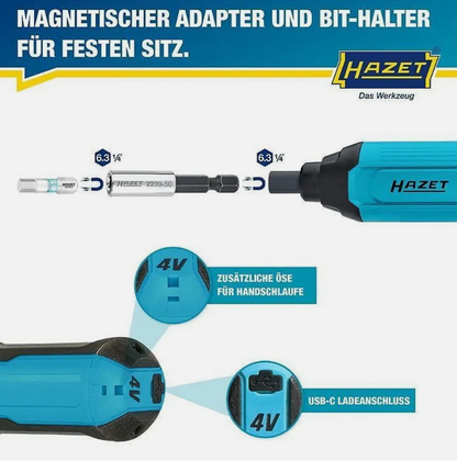 HAZET Handwerkzeug Adventskalender 2025 mit 24-teilige Werkzeugset, Akkuschrauber, Handwerk, Werkzeug, für Herren und Männer Kalender  ( Wert 300€ )