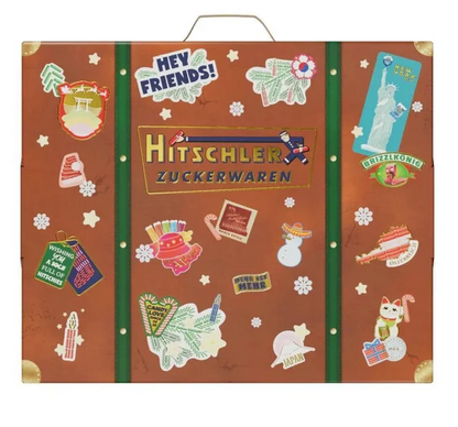 Hitschies Around The World Süßigkeiten Adventskalender 2025 – 25x verschiedene saure Drachenzungen, Fruchtgummi, Kaubonbons, Lollis, für kinder Advent