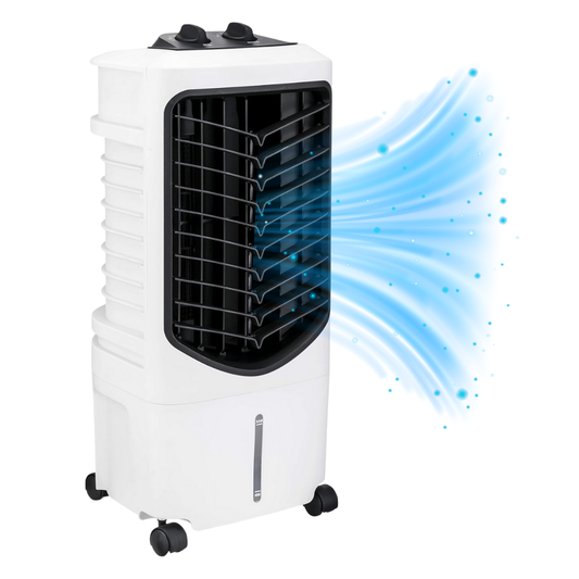 JUNG Honeywe TC09OF Mobile Klimaanlage Luftkühler 3in1 Verdunstungskühler Ionisator Klimagerät ohne Abluftschlauch leise Ventilator Wasserklimaanlage Raumluftbefeuchter Mobil 7h Timer