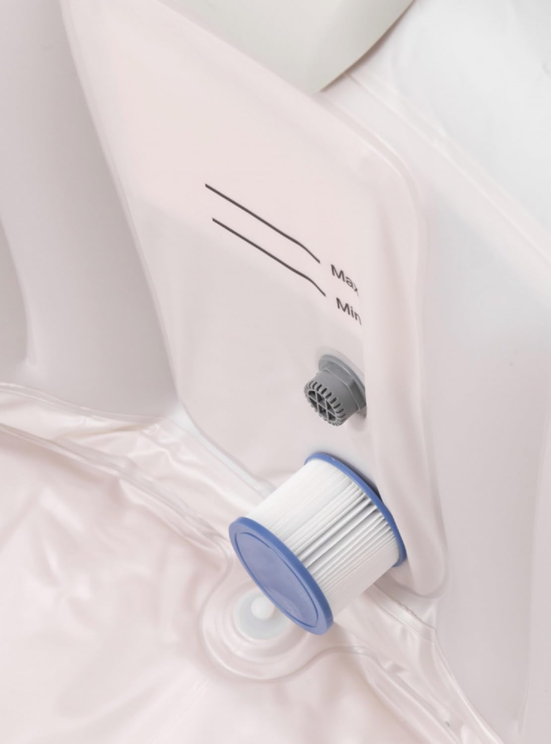 Ubbink Infinite Xtra Aufblasbarer Whirlpool für 6 Personen mit 130 AirJets und integriertem Heizsystem – Outdoor Spa Rundbecken 1000L PVC Pool mit Filter, Massagefunktion und digitalem Bedienfeld – Infinite Xtra Modell